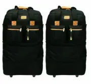 2 - 30 In XL Expandable Upright Rolling Wheeled Duffle Bag Spinner Suitcase