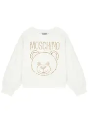 Moschino Kids Logo-embellished Stretch-cotton Sweatshirt (4-8 Years) - White - 06YR (6 Years) 06YR (6 years)