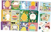 48 Sheets Make Your Own Easter Stickers, 8”x 6" Make-a-face Mix and Match