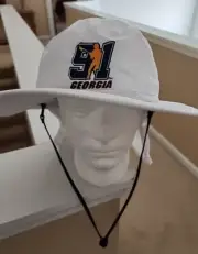 NWT Port Authority No Fly Zone Team 91 Georgia Lacrosse Boonie Hat w/Neck Guard