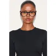 Black Round Aviator Blue Light Readers, Black