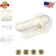 Versatile 2 lb Natural Wool Roving - Ideal for Fiber Arts, Knitting & Crafting