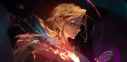 Anime digital art character design portrait women magic Playmat Gaming Mat Desk