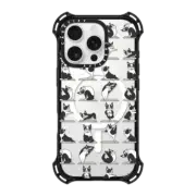 iPhone 16 Pro Bounce Case MagSafe Compatible Boston Terriers Yoga