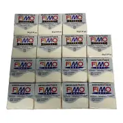 LOT OF 15- Staedtler Fimo EFFECT/SOFT Modelling Over Bake Clay 2oz Bar NEW NOS