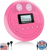 MONODEAL CD Player Portable, Rechargeable CD Player with Speakers, Anti-Skip