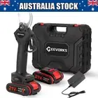 Cordless Brushless Electric Pruning Shear Secateur Branch Scissors +2Pcs Battery