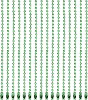 uxcell 20Pcs 5 Inch 12cm Ball Bead Chain, Metal Ball Chain with Connectors for Hanging Ornament Jewelry Necklace Dog Tag Keychain Christmas Decoration,Green