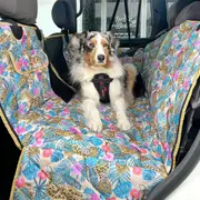 Dog Hammock Back Seat Cover - Leopard Luxe - Car 2-in-1 System