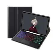 Bluetooth Keyboard Leather Tablet Case For Ipad 9.7 2018 & 2017 / Pro 9.7 / Air 2 With Touch Pad And Pen Slot