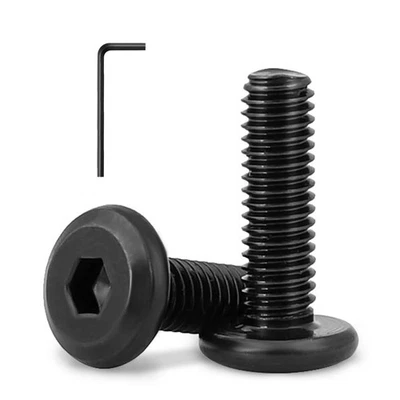 5/16-18 x 1-1/2" (20 Pack) Flat Head Hex Socket Cap Screws Bolts, Black Oxide...