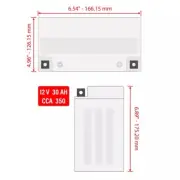 AGM Battery for Polaris Sportsman 335 1999-2000 / Sportsman 500 1996-2000