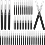 HIDOSNG 100 Pcs Micro Eyebrow Brush with Cap, Brush Eyelash Brow Brush Removi...