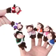 Toddlers Finger Puppet Soft 3D Monkey Finger Gloves Toy Kids Party Supply 7pcs