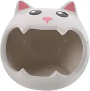 PENIKOKO Pet Nest Adorable Shape Ceramic Guinea Pig House Multifunctional Decor Mini Hamster Nest