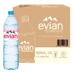 EVIAN 天然礦泉水 1500毫升 X 12入  COSTCO 好市多 進口 礦泉水 瓶裝水