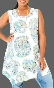 TS TAKING SHAPE plus S - M/ 18 Capri Viscose Tunic soft 'linen feel' NWT rrp$130