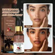 Natural Face Sun Tanning Serum Liquid Dark Self Tanning Drops Serum HOT