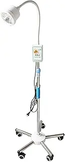 20W Surgical Examination Light Lamp Floor Stand Type Medical Exam Lamp Mobile Pet-Lamp Flexible Gooseneck Medical Exam Light Gynecological Dental Outpatient