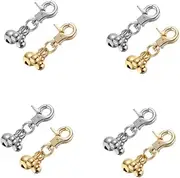 4sets Necklace Bell Pet Accessories Small Bells Necklace for Puppy Cat Charm Unique Sound Long-lasting 2pcs*4
