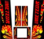 Stern METEOR Pinball Machine CABINET Decal Set