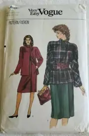 Vogue 8503 Misses Jacket and Skirt sewing pattern sz 14-16-18