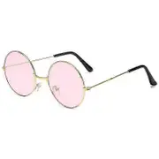 Unisex Vintage Round Polarized Sunglasses Classic UV Protection Eyewear For Men And Women Outdoor Pink