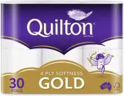 Quilton 4 Ply Toilet Tissue (140 Sheets per Roll ) 30 count, Pack of 30