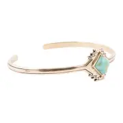 Turquoise Aztec Bronze Cuff