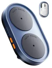 Dual Turntable Mouse Jiggler Silent Mechanical Movement with Random Function