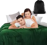 CrewFLX Waterproof Blanket, Love Blanket for Bed Intimacy, Bed Throw Mattress Protector, Lightweight and Stain Proof Splash Blanket (Green)