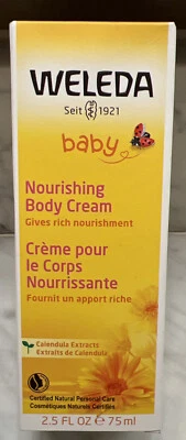 Weleda Baby Calendula Nourishing Body Cream, 2.5 fl oz 75 ml Nice exp Dec. 2024