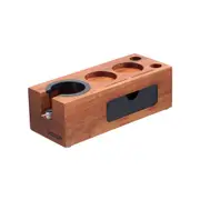 VEVOR Wooden Espresso Tamping Station 51-58 mm Station with Detachable Slot