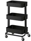 NEW Ikea Raskog Kitchen Trolley Kitchen Bathroom Bedroom Storage Castors BLACK