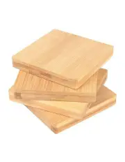 [Living Today] Bamboo Unique Drink Coasters Set of 4 in Brown