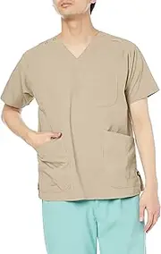 LUXURY SERIES F(ラグジュアリーシリーズ エフ) 7085SC Men's Scrubs Lab Coat, Medical Scrubs, Soft