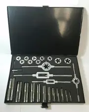 41 PCS NC C.S. TAP AND HEX DIE SETS FRACTIONAL AND METRIC ITEM NUMBER 431-40041
