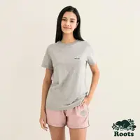 在飛比找momo購物網優惠-【Roots】Roots 女裝- BLOSSOM短袖T恤(灰