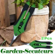2PCS Pruning Shears Gardening Scissors Trim Branches Plant Secateurs Tools