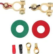 TIDTALEO 1set Battery Terminal Connector with Pure Copper Battery Terminal Clamp Set for Vehicle Battery Terminal Clamps for Boat and Car Brass Battery Terminal