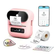 Phomemo Label Printer - M220 Label Maker, Bluetooth Mini Barcode Label Printe...