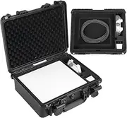 Waterproof Hard Case Compatible with Starlink Mini, Travel Carrying Case for Starlink Mini Dish, Kickstand, Power Adapter, Pipe Adapter, Cables and Other Accessories (Case Only)