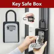 Combination Lock Key Safe Storage Box Padlock Security Home Outdoor AU