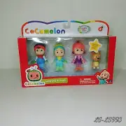 Cocomelon Winter Figures 4 pack - JJ, Yoyo, TomTom, and Bingo.