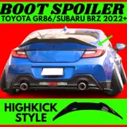For Toyota GR86 & Subaru BRZ 2022 ZD8 ZN8 Boot Wing Highkick Style Gloss Black