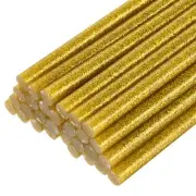 30pcs Mini Hot Glue Gun Sticks 8" x 0.27" for Glue Gun, Glitter Gold