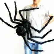 35" Fake Spider Halloween Decor Haunted House Prop Giant Soft Spider Party DIY