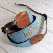 Camera Shoulder Belt Neck Strap With Name Embroidery For DSLR Sony Canon Nikon