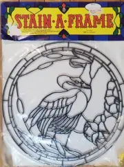 Stain A Frame Swan Vintage Suncatcher Kit Accento Craft 305-900 Kids Project