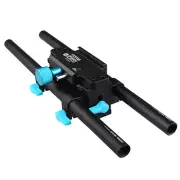 FOTGA DP3000 15mm Rail Rod QR Baseplate Mount For 5D 7D Mark II III D800 E K7 K5